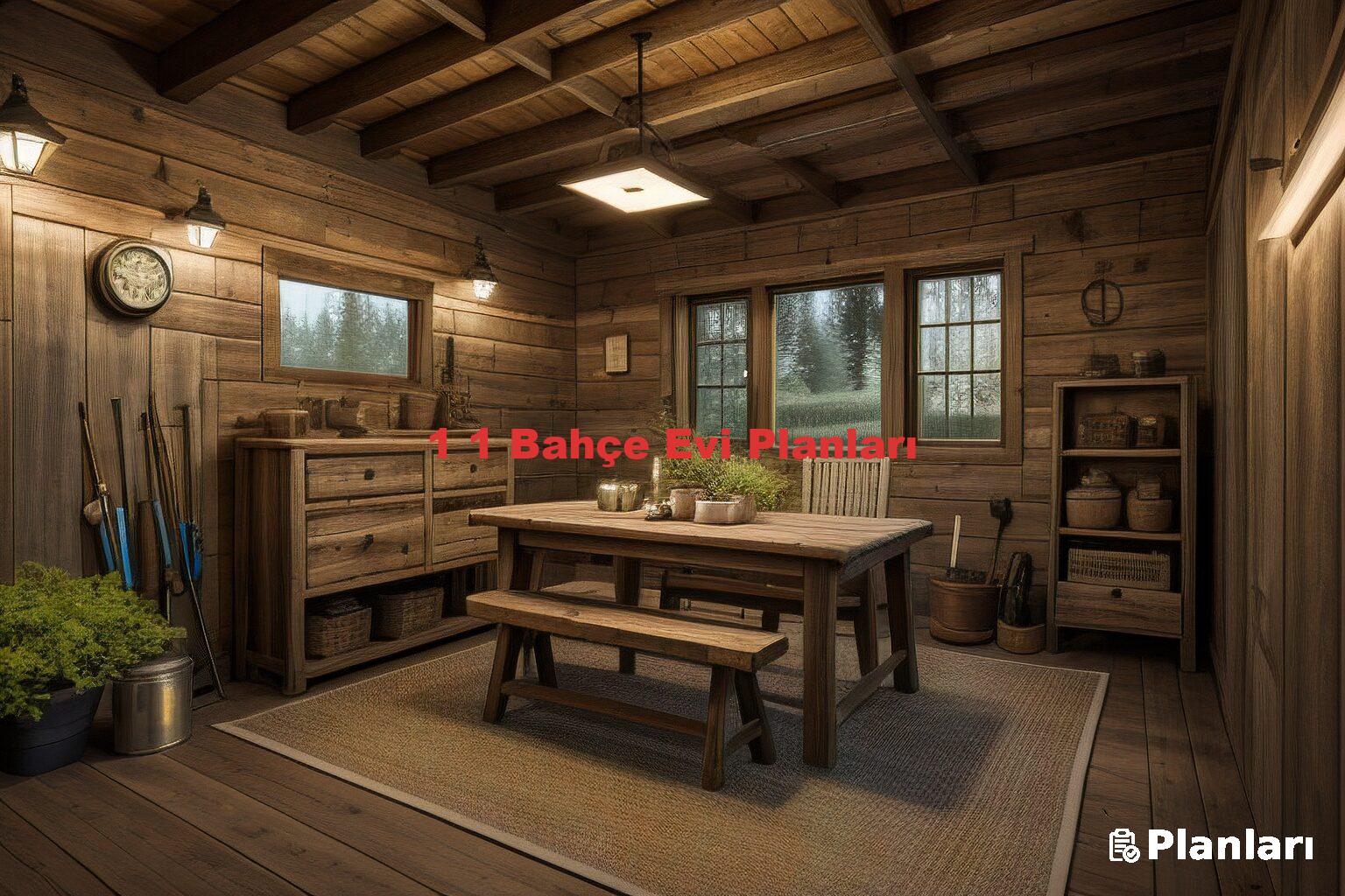 1 1 Bahçe Evi Planları
