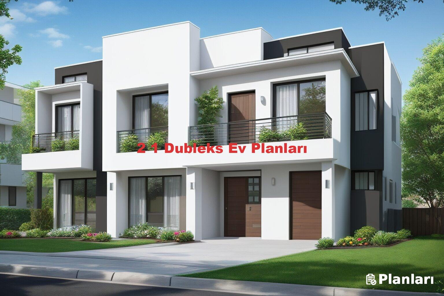 2 1 Dubleks Ev Planları