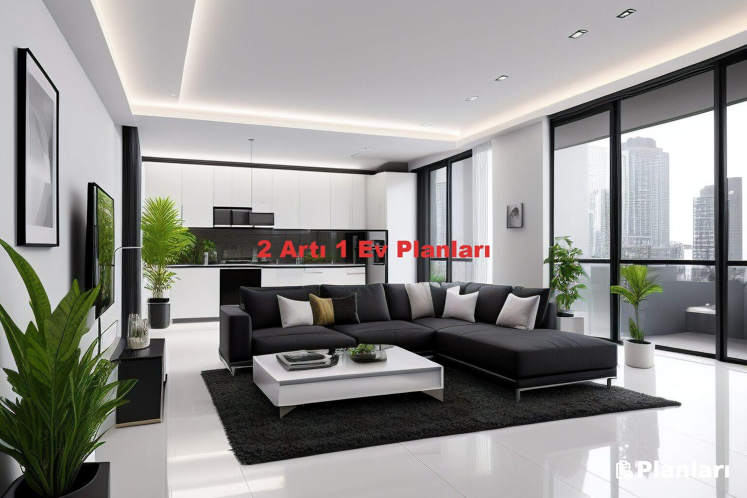 2 Artı 1 Ev Planları