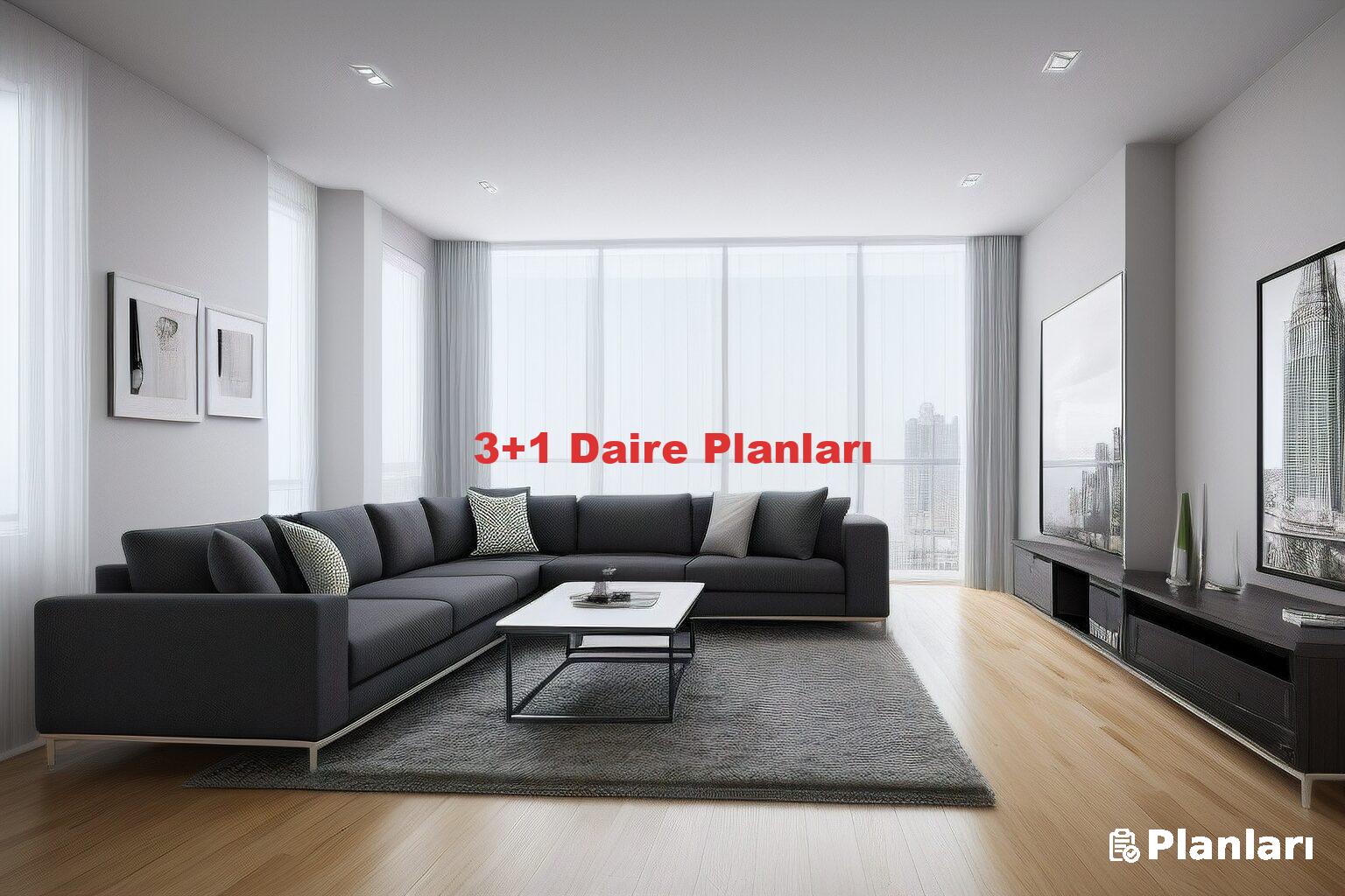 3+1 Daire Planları