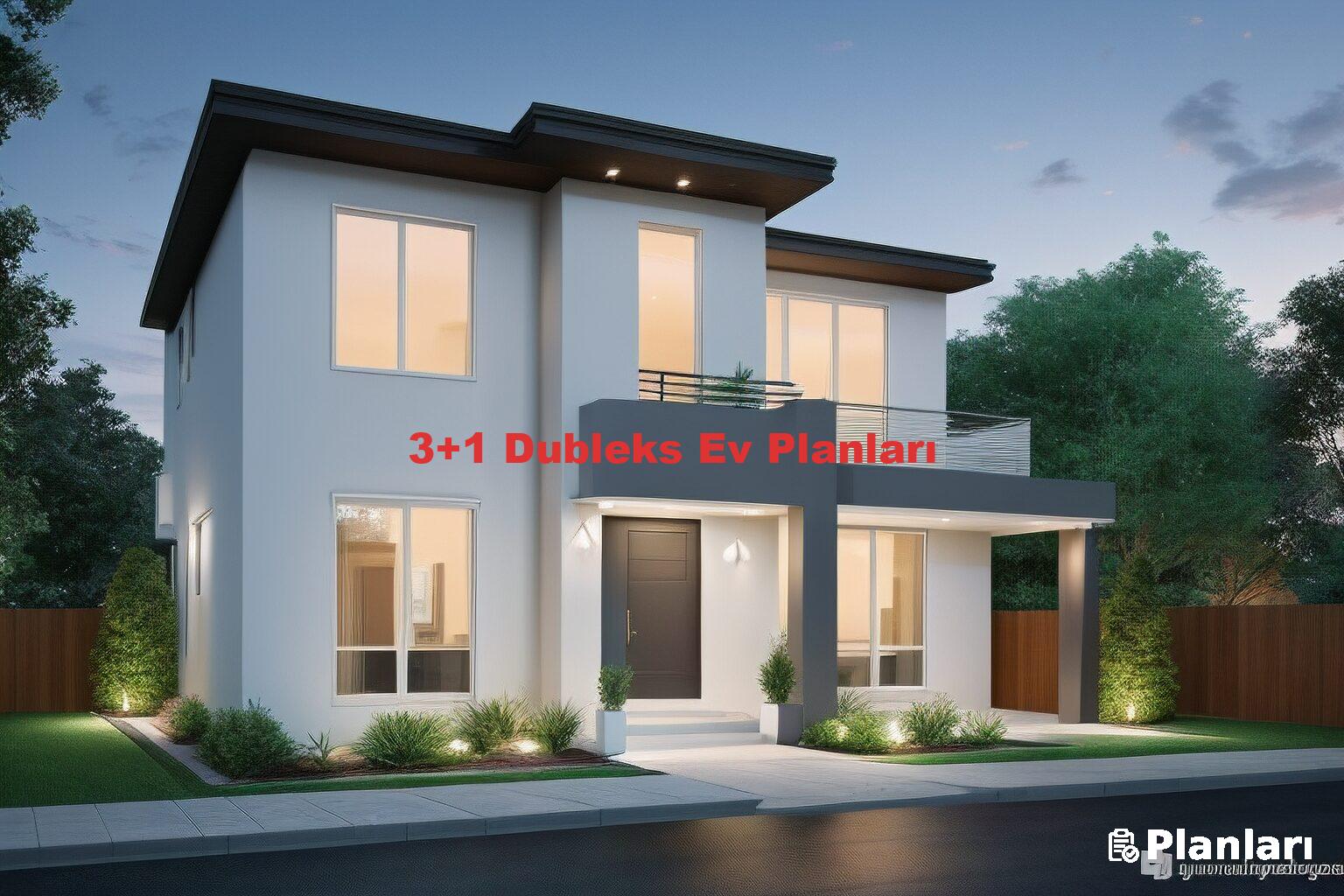 3+1 Dubleks Ev Planları