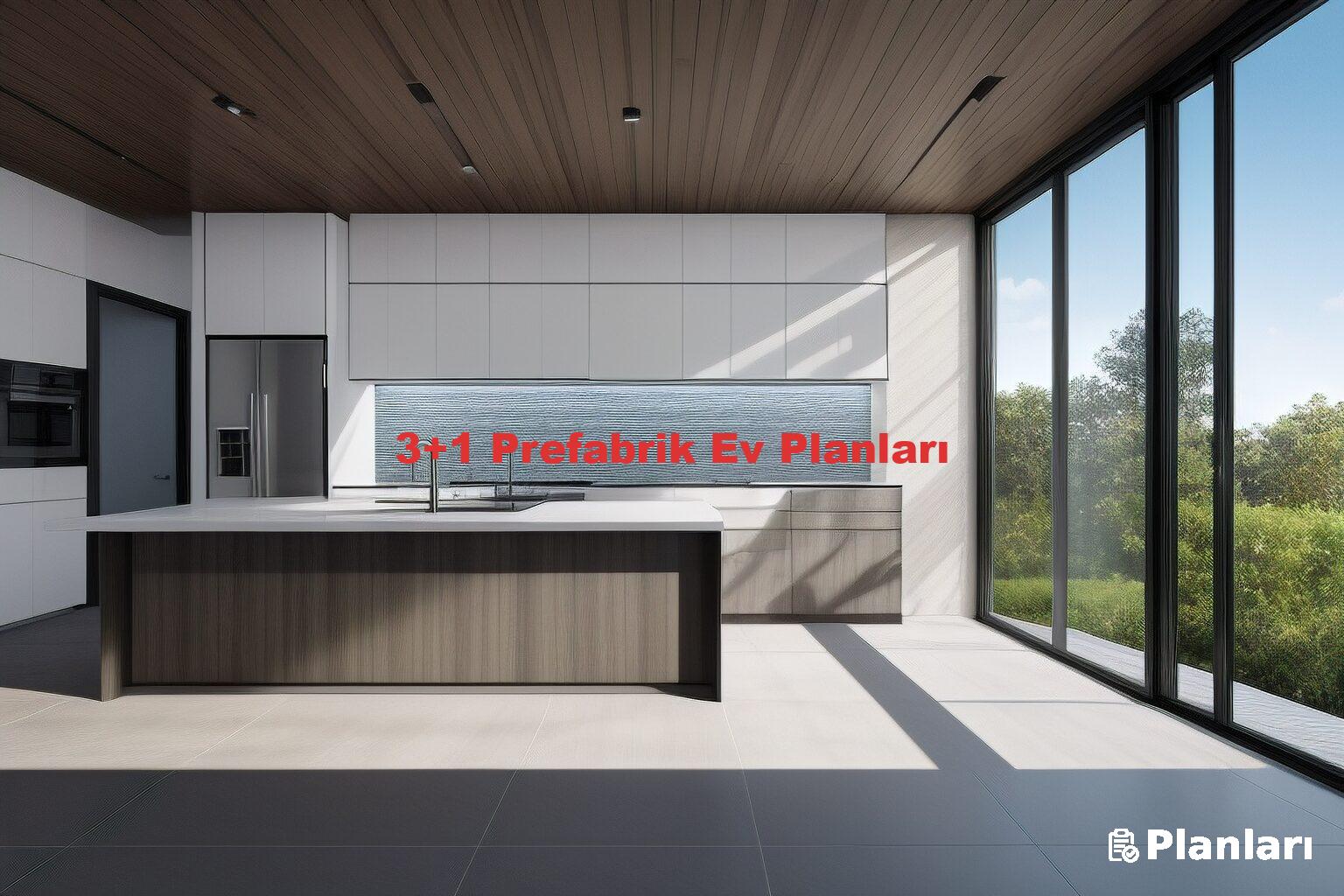 3+1 Prefabrik Ev Planları
