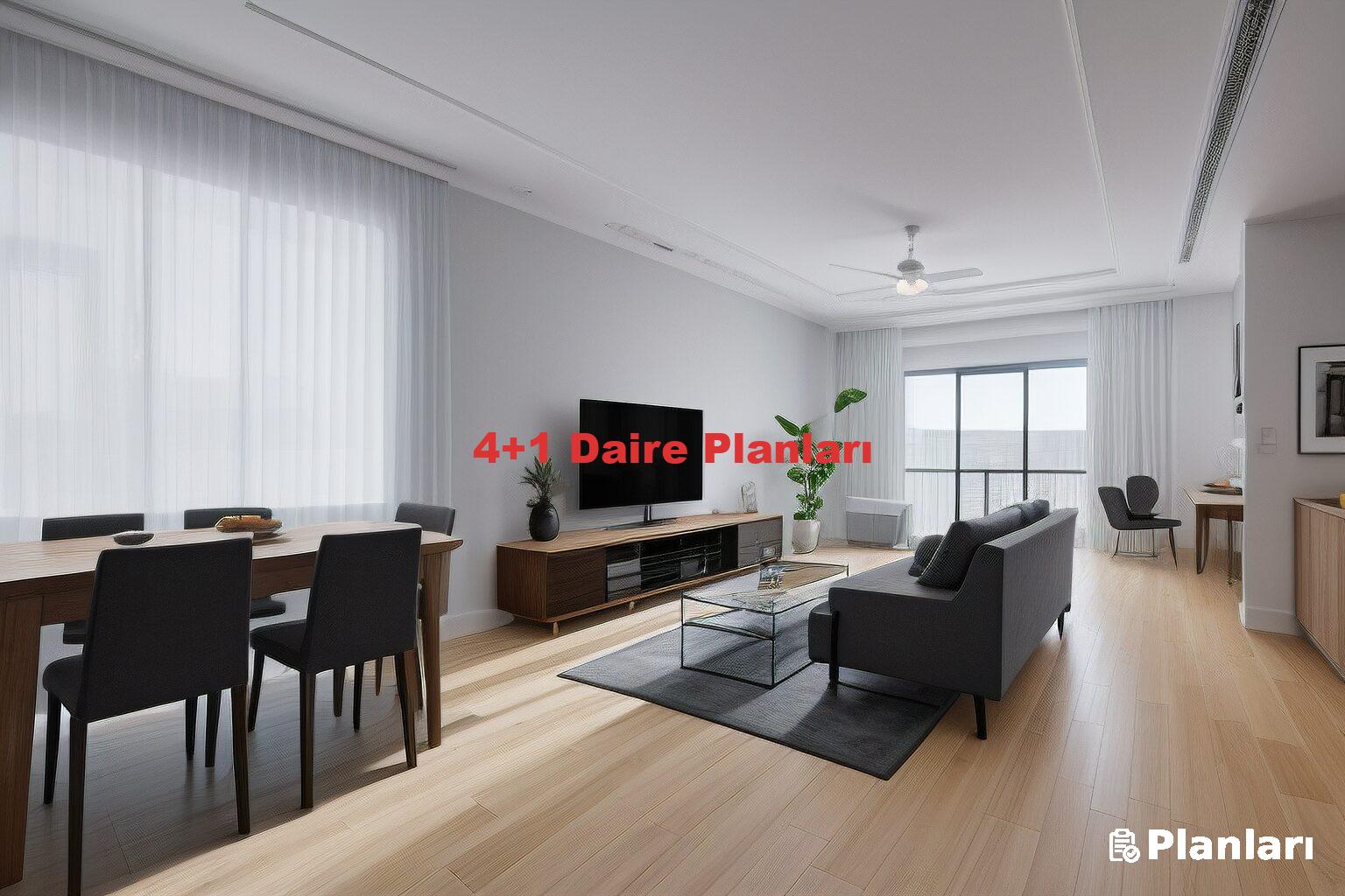 4+1 Daire Planları