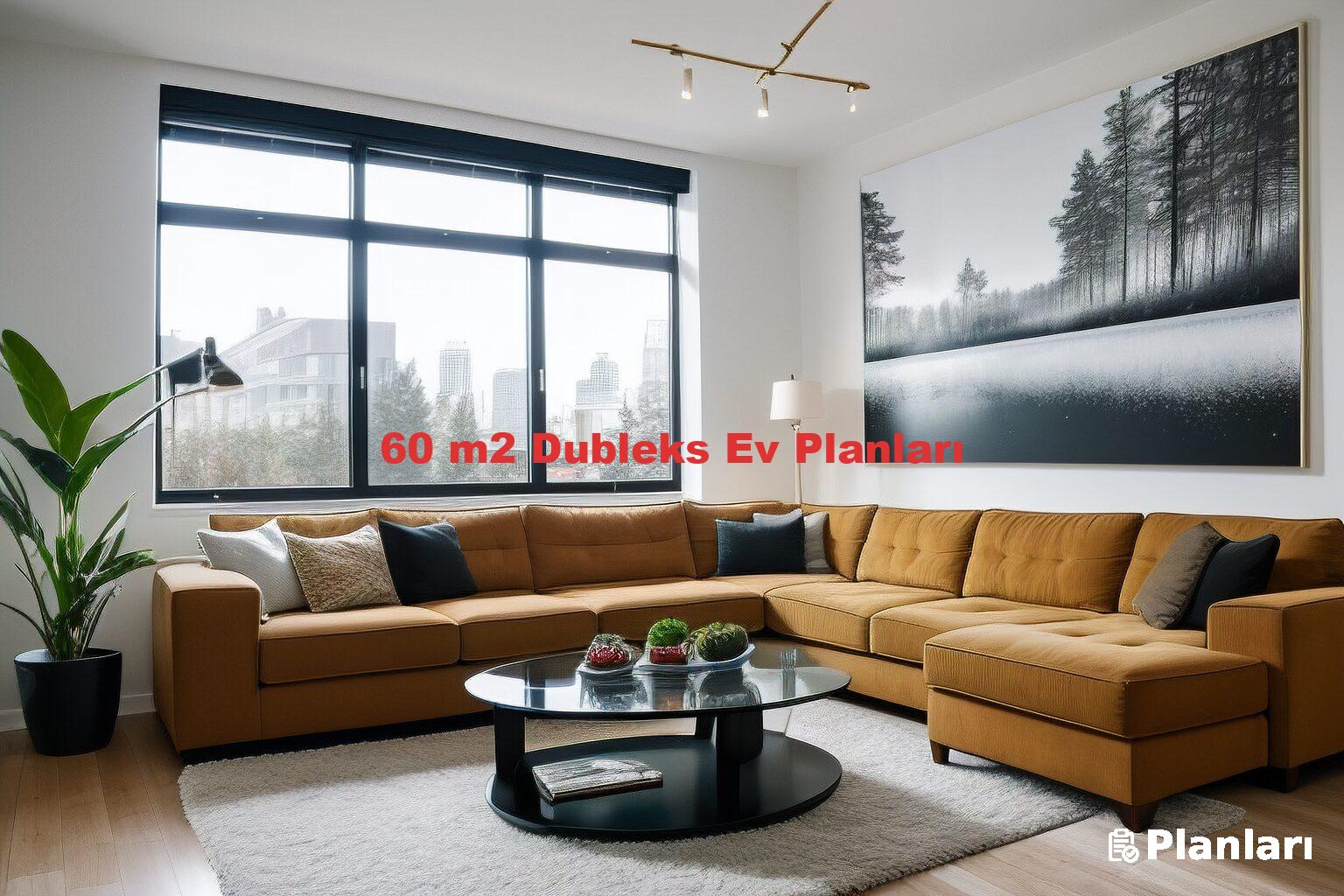 60 m2 Dubleks Ev Planları