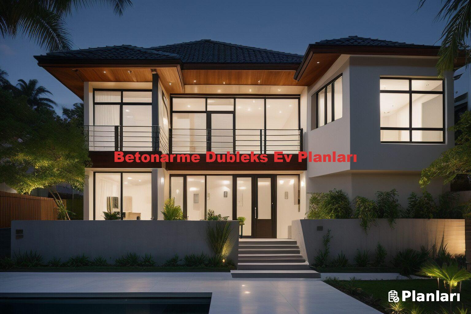 Betonarme Dubleks Ev Planları