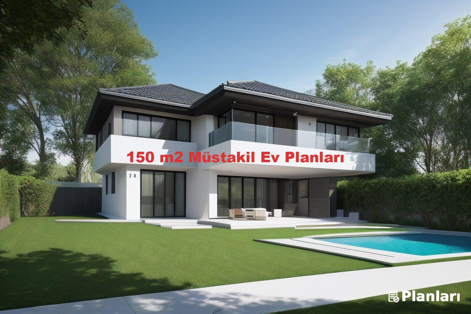 150 m2 Müstakil Ev Planları