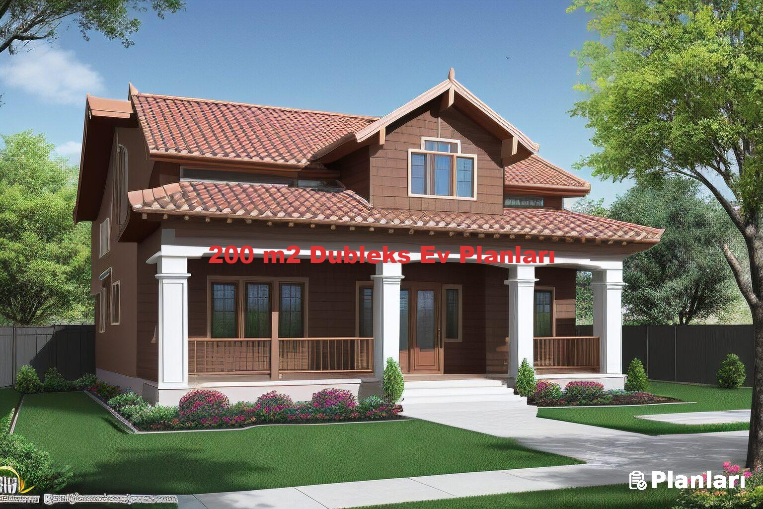 200 m2 Dubleks Ev Planları