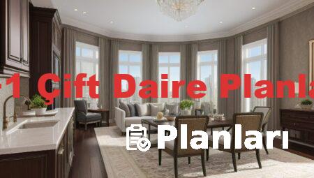 3+1 Çift Daire Planları