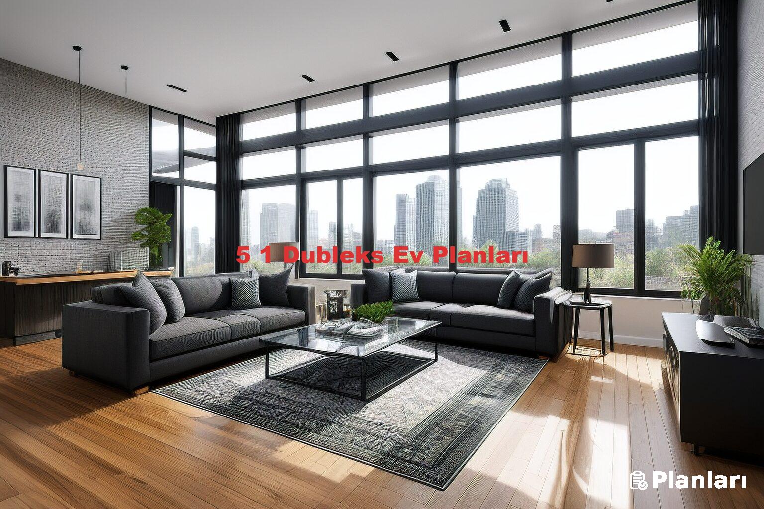 5 1 Dubleks Ev Planları