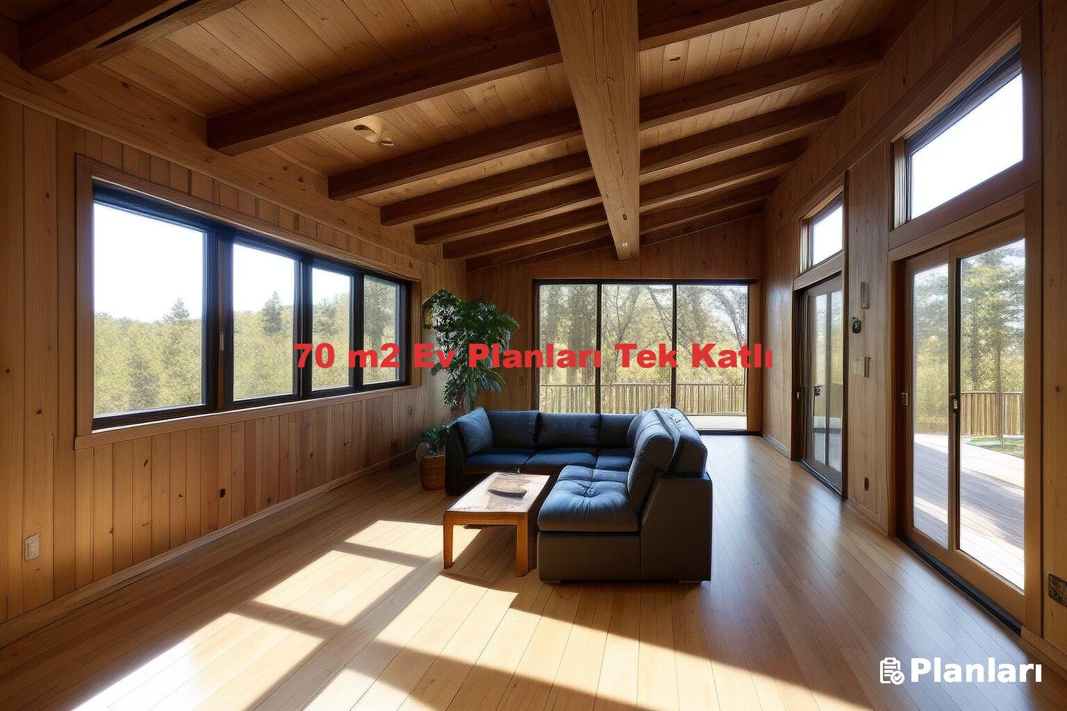 70 m2 Ev Planları Tek Katlı