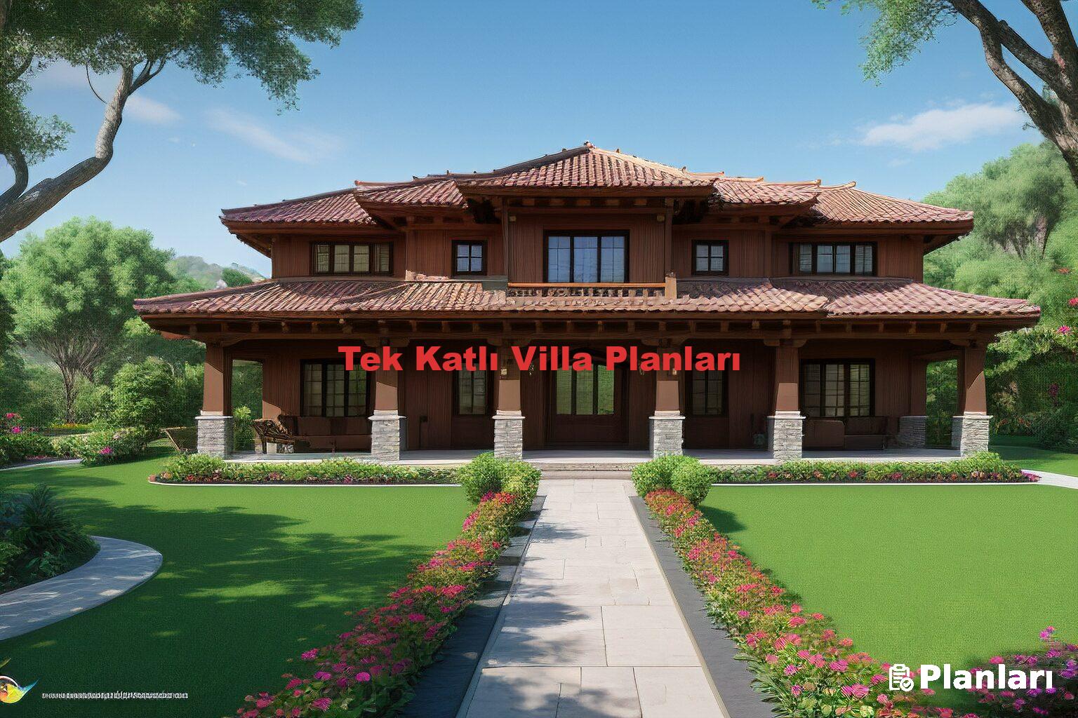 Tek Katlı Villa Planları