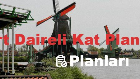 Dört Daireli Kat Planları