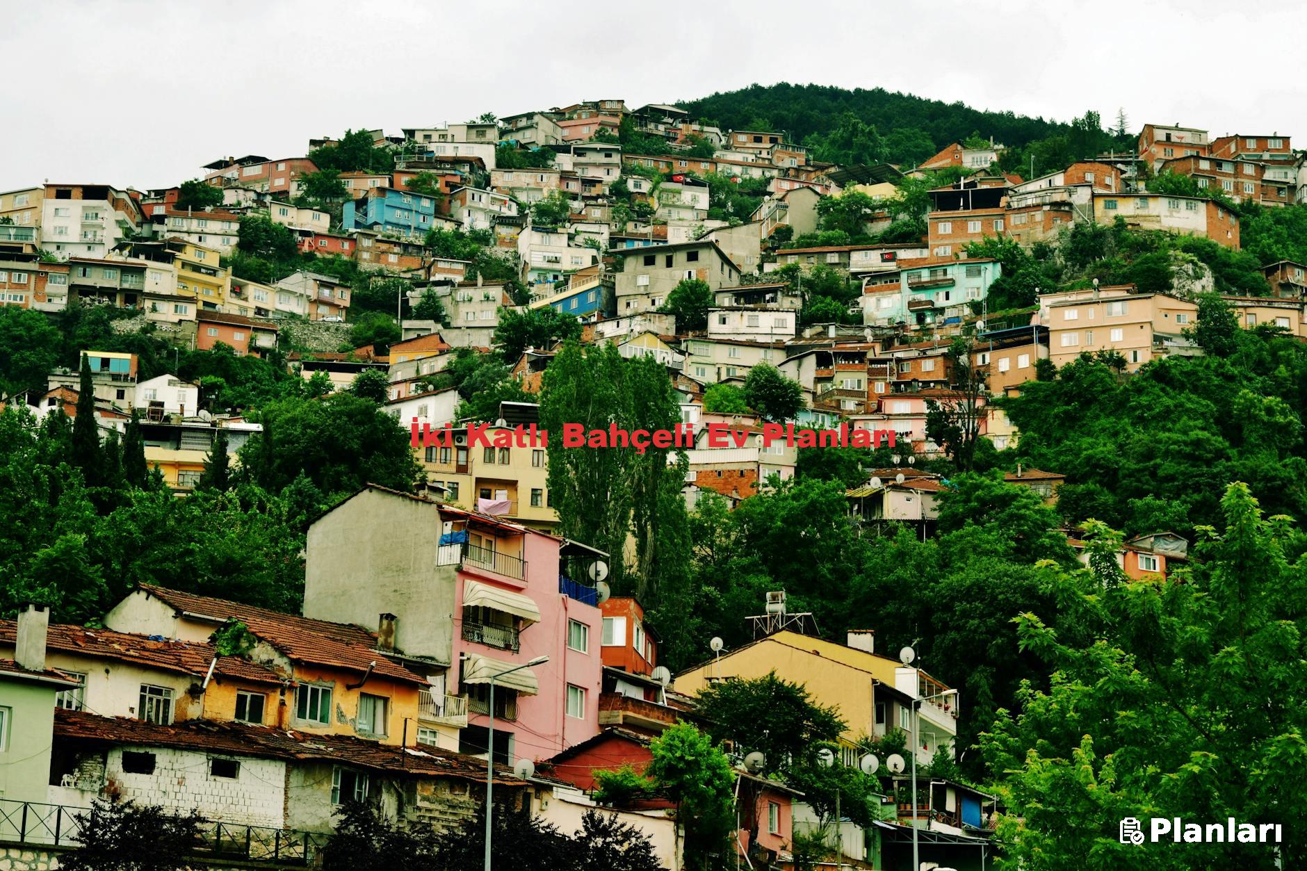 İki Katlı Bahçeli Ev Planları