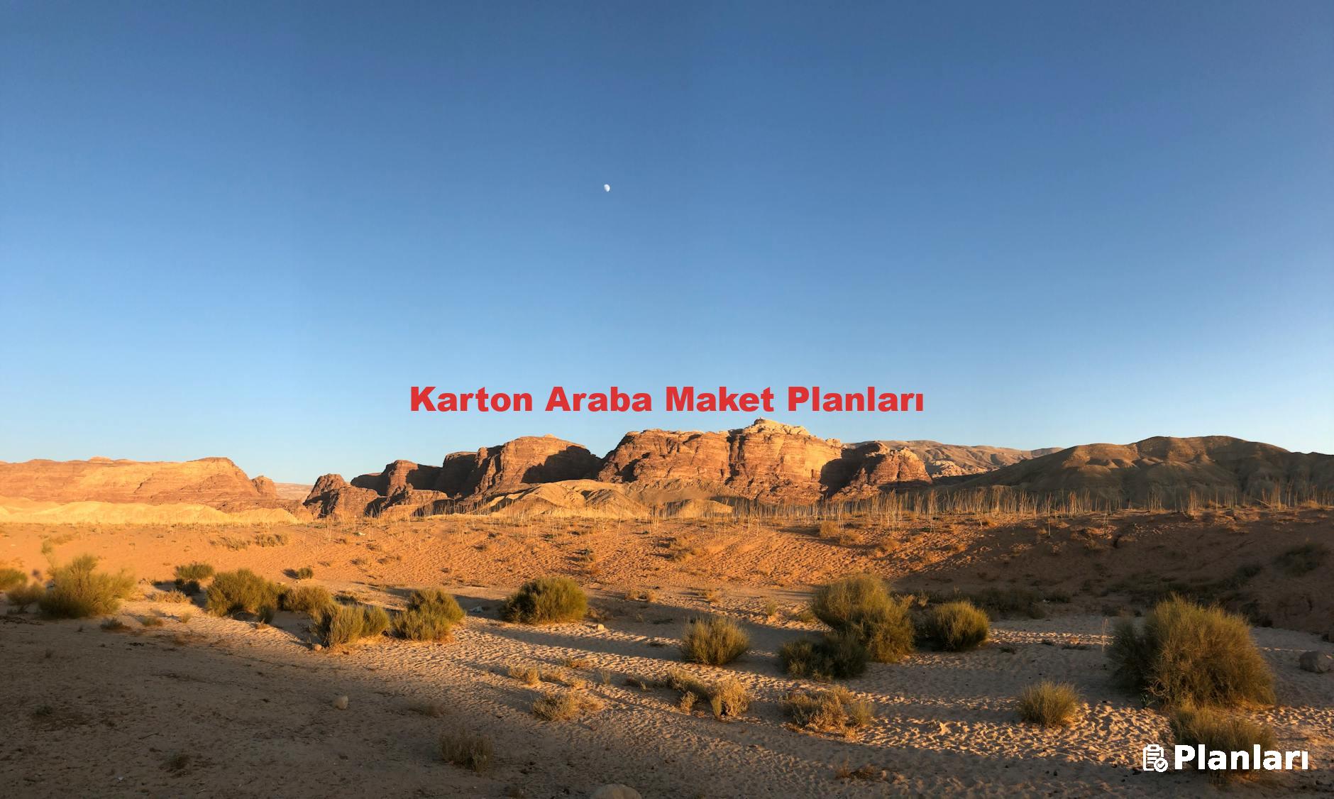 Karton Araba Maket Planları
