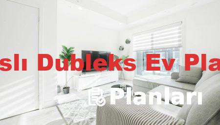 Teraslı Dubleks Ev Planları
